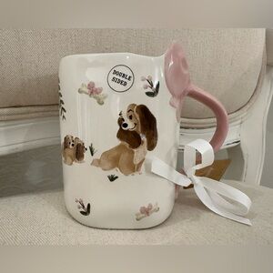 NWT Disney Rae Dunn Puppy Love White Ceramic Mug